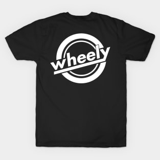 Wheely Logo White, Front and Back T-Shirt